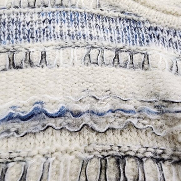 Cherry‎ Couture Made From Art For You Knit Wool Blend Sweater Fringe Boho - Picture 4 of 15